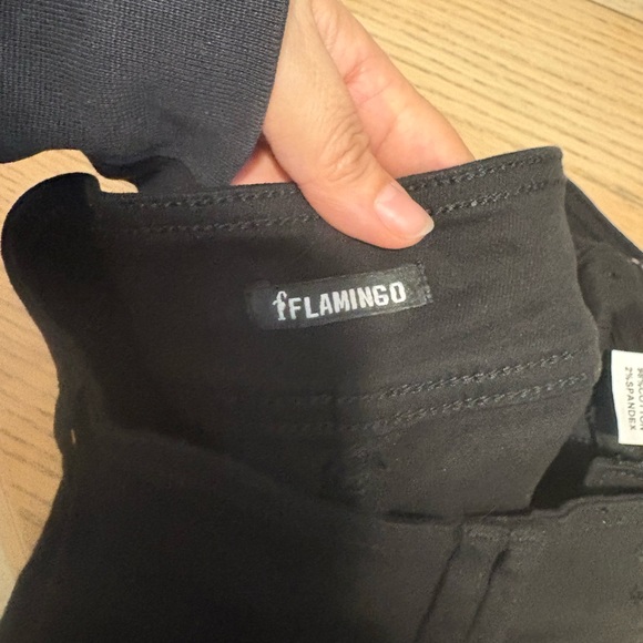 Wide Leg Women's Pants - Black - Picture 4 of 6